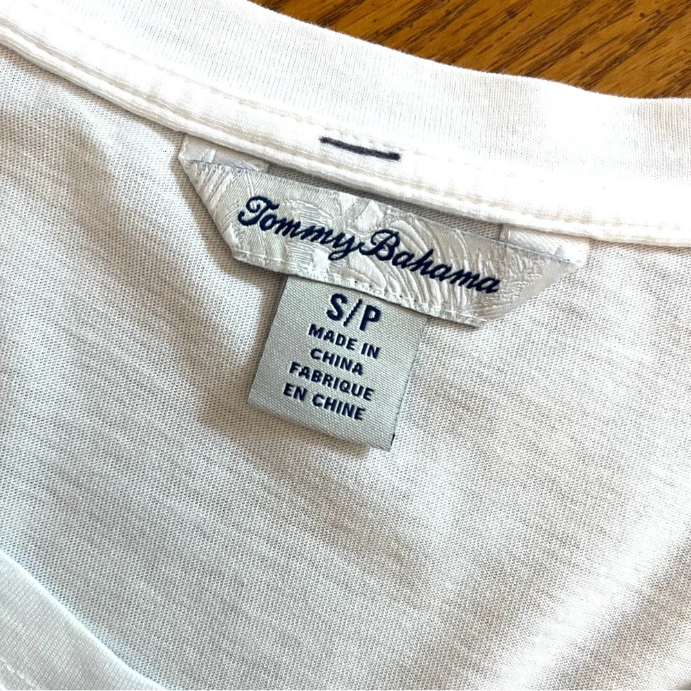 Tommy Bahama Embroidered Short Sleeve Tee M - Picture 6 of 9